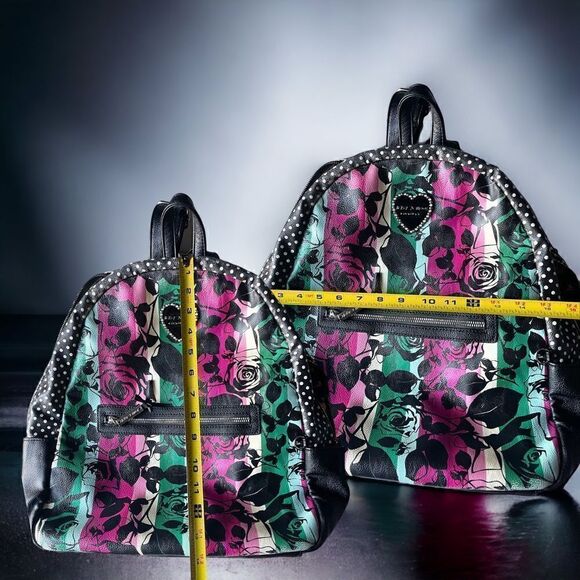 BETSEY Johnson l Full-size l Leather Backpack l Vibrant Floral & Polka Dotted main image 9
